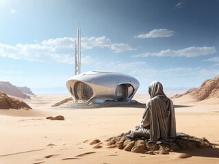 Poster - sand dunes in the desert