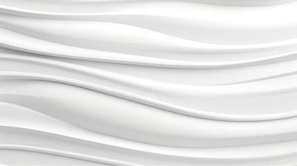 Abstract white wavy background with smooth curves.