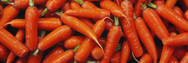 Wall Mural - Freshly Grown Baby Carrots