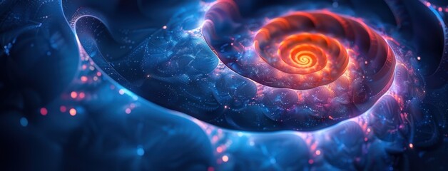 Wall Mural - Abstract Spiral Galaxy Artwork