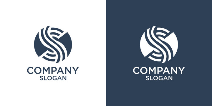 letter s abstract monogram logo vector design