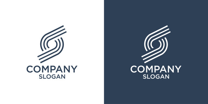 letter s abstract monogram logo vector design