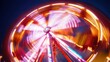 © Aliando - A Blurry Ferris Wheel at Night