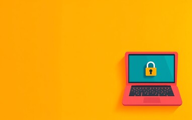 Fintech development, enhanced security protocols, flat design illustration