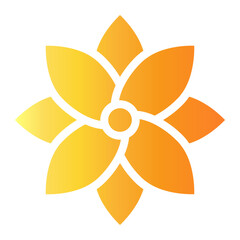 Wall Mural - flower Gradient icon