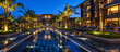 © Logmotion - Ocean view luxury resort hotel night pool