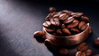© Bills-Images - Coffee beans in a bowl on a table