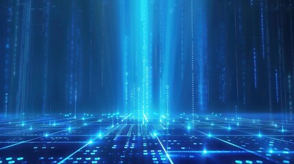 Futuristic Digital Network Background