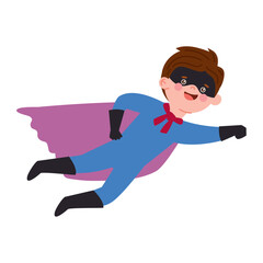 Poster - superhero character flying