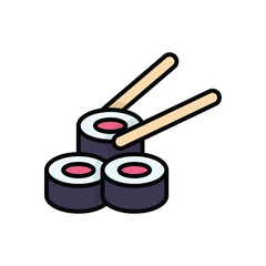 Wall Mural - Sushi vector icon