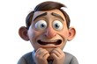 © AVI3D - Cartoon Man With Shocked Expression