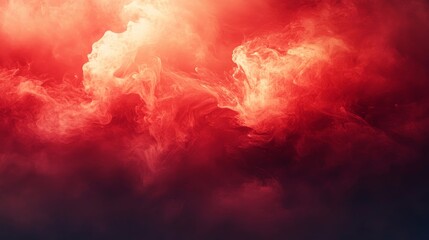 Vortex cloud. Paint water blend. Blur red color glowing enchanting haze texture ink steam floating esoteric abstract art background, Generative AI