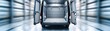 © Mnt - An empty van interior showcasing spacious cargo area and open doors, ideal for transportation and moving purposes.