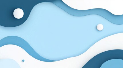 Poster - A soft, light blue backdrop adorned with a simple vector pattern, creating a modern and playful cartoon vibe.
