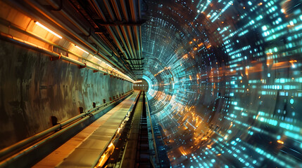 Fototapete - Paint a world where quantum computing is a cornerstone of cyber security