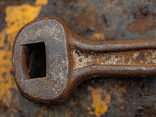 Rusty Wrench Close-up