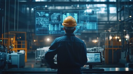 Poster - Industrial Worker Monitoring Data on a Large Digital Display