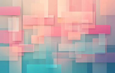 Wall Mural - A colorful abstract background with squares of different colors by AI generated image