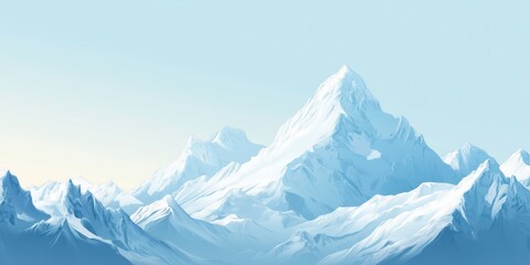 Wall Mural - background of snowy mountains