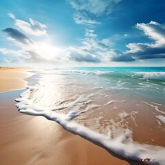 Wall Mural - beach in the morning