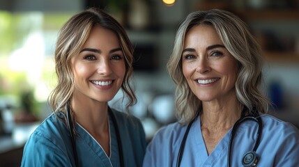 quality time with senior woman at her home spending nurse