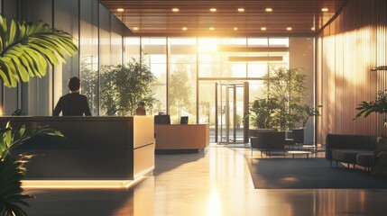 Poster - Receptionist in a tech startup, managing visitors and coordinating meetings in a dynamic environment.