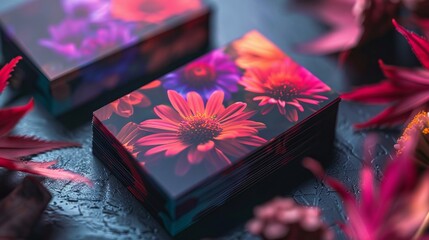 Vibrant Flower Photography: Close-Up of Pink and Red Blooms