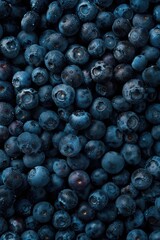 Poster - Fresh blueberries captured up close