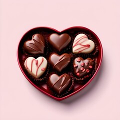 Poster - heart shaped chocolates