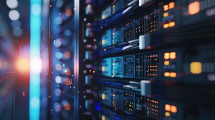 Poster - Server Racks In Data Center