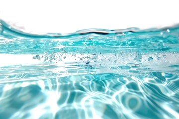 Wall Mural - A close-up shot of calm water in a pool, suitable for use in designs about relaxation and serenity