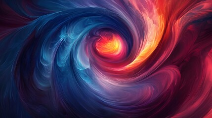 Wall Mural - 48. A vibrant, swirling vortex of light and color creating a sense of dynamic movement