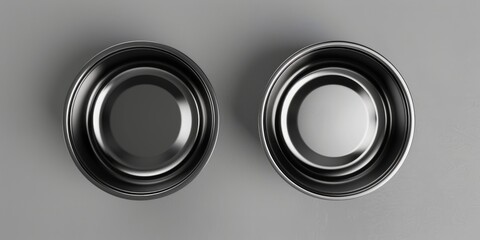 Aufkleber - A pair of bowls resting on a table surface