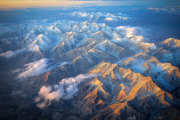 Poster - Aerial view of mountains