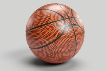 Poster - A close-up shot of a basketball ball on a table, perfect for sports-related designs and projects