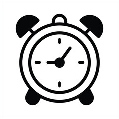 Poster - Trendy icon of alarm clock in editable style, easy to use and download