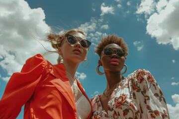 Poster - Two females standing side by side
