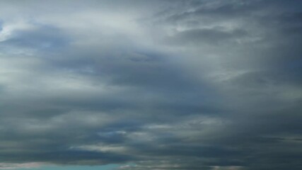 Wall Mural - time lapse of cloudy sky at overcast
