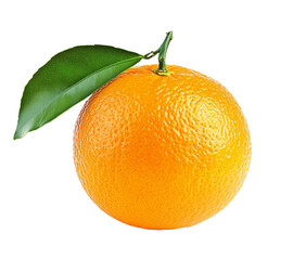 Orange fruit isolated on a white background.