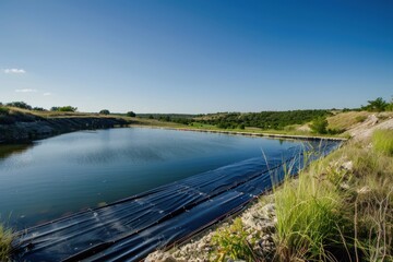 Sticker - Serene Pond in the Countryside