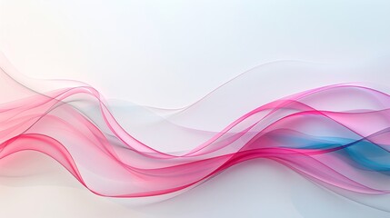 Poster - A vibrant 3D background with layered, translucent shapes overlapping to create depth. The composition includes plenty of copy space at the top.