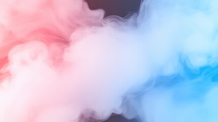 Canvas Print - a colorful cloud of smoke with a blue and pink hue