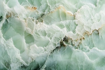 A large piece of green stone with a textured surface