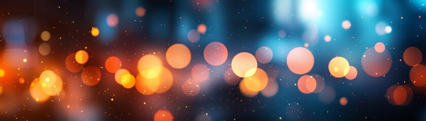 Vibrant bokeh lights create a magical atmosphere, perfect for celebrating special moments or enhancing visual appeal.