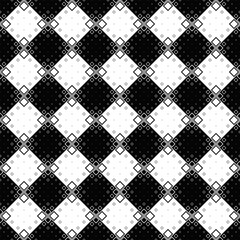 Poster - Monochrome geometrical square pattern background design - abstract vector graphic