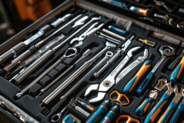Poster - A tool case filled with many different tools