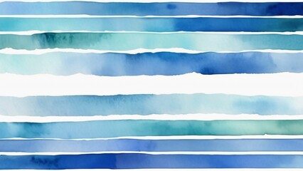 Canvas Print - watercolor of abstract gradient blue color