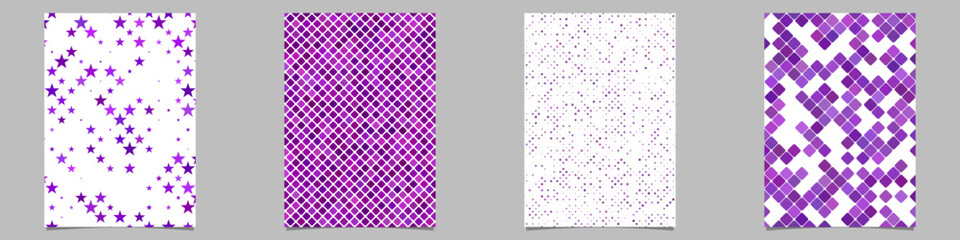 Poster - Abstract geometrical brochure background collection