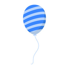 Wall Mural - Striped Birthday Balloon