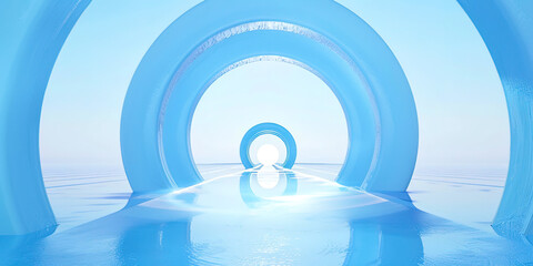 Poster - Abstract ice background
